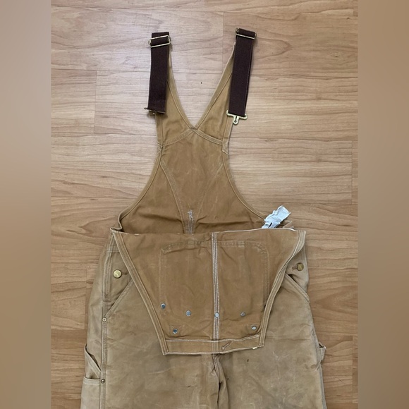 🏷️Vintage Carhartt Double-Knee Insulated Workwear Overalls (36x30) - Picture 6 of 11